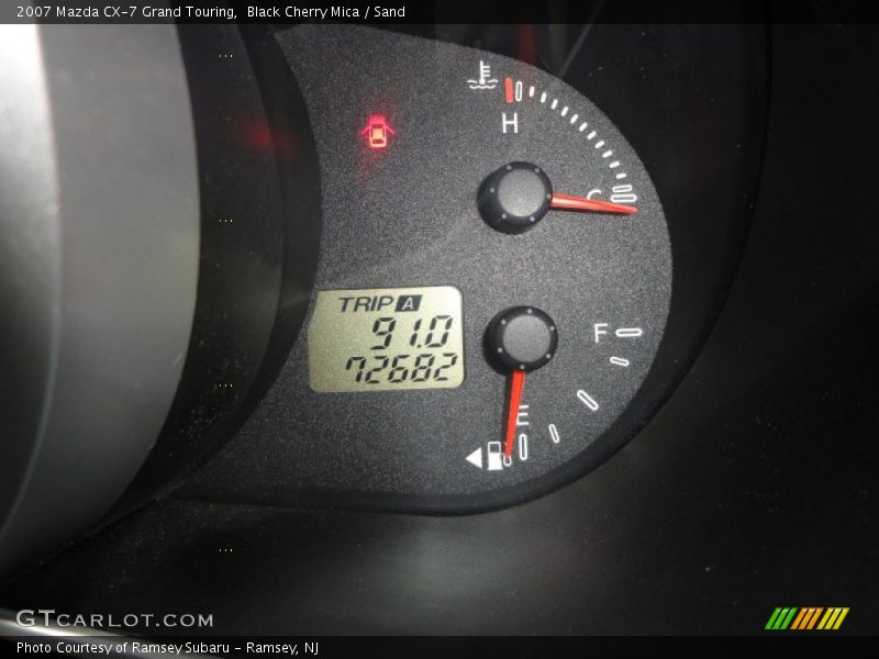Black Cherry Mica / Sand 2007 Mazda CX-7 Grand Touring