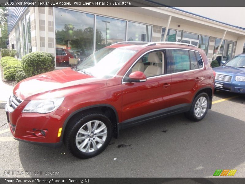Wild Cherry Metallic / Sandstone 2009 Volkswagen Tiguan SE 4Motion