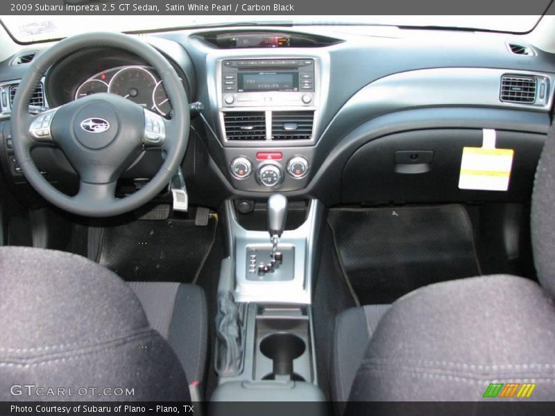 Satin White Pearl / Carbon Black 2009 Subaru Impreza 2.5 GT Sedan