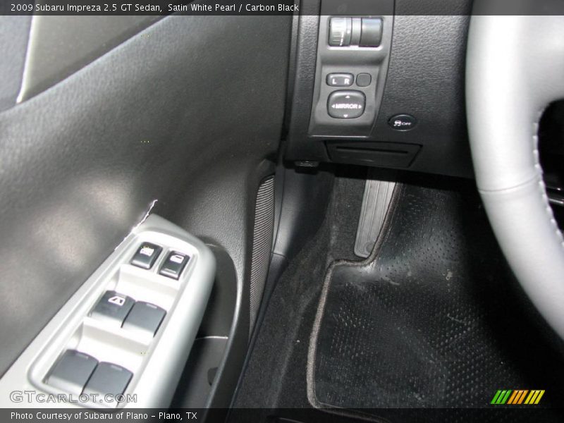 Satin White Pearl / Carbon Black 2009 Subaru Impreza 2.5 GT Sedan