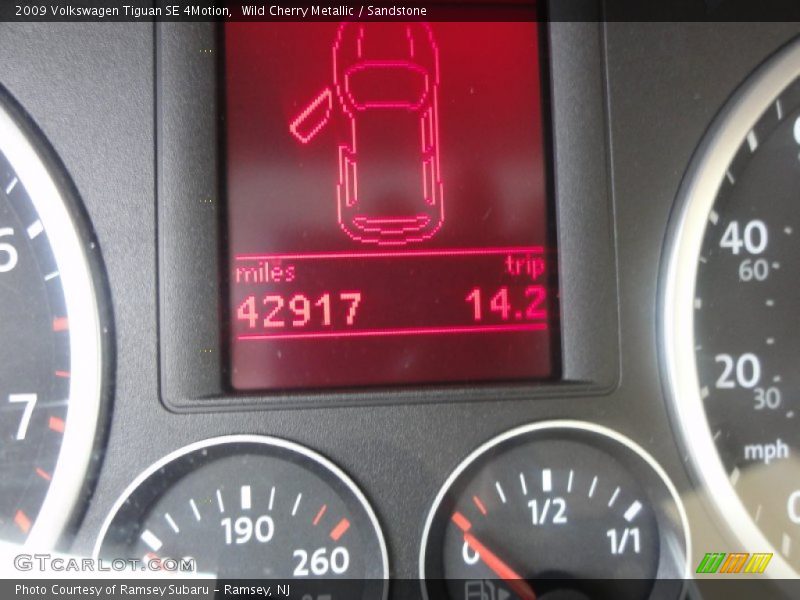 Wild Cherry Metallic / Sandstone 2009 Volkswagen Tiguan SE 4Motion