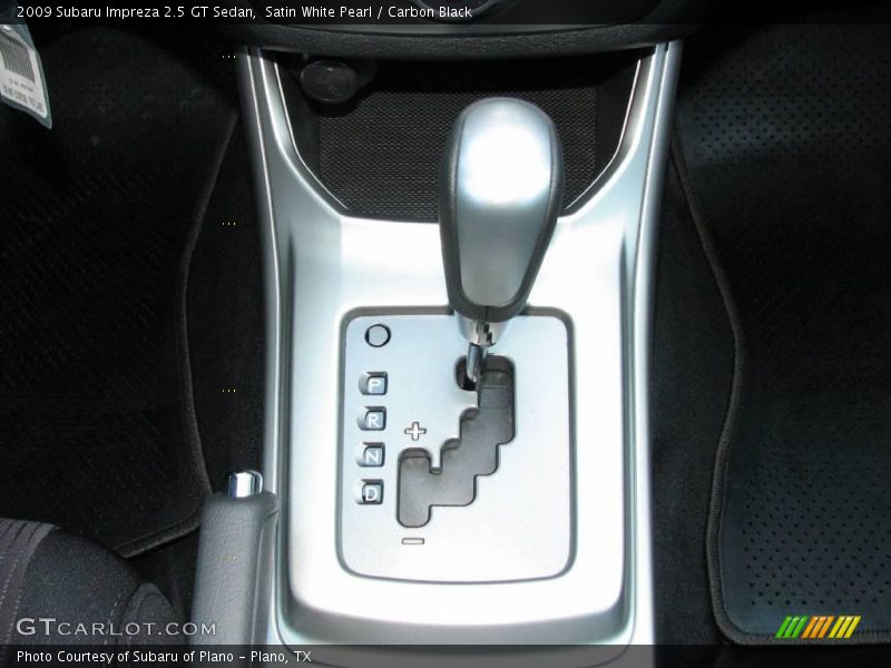 Satin White Pearl / Carbon Black 2009 Subaru Impreza 2.5 GT Sedan