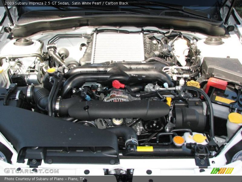 Satin White Pearl / Carbon Black 2009 Subaru Impreza 2.5 GT Sedan