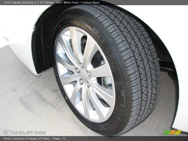 Satin White Pearl / Carbon Black 2009 Subaru Impreza 2.5 GT Sedan