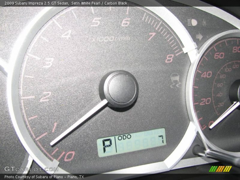 Satin White Pearl / Carbon Black 2009 Subaru Impreza 2.5 GT Sedan