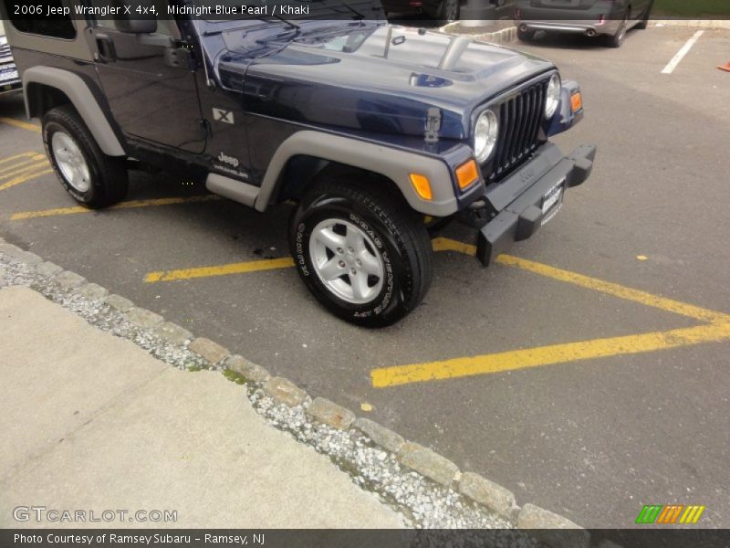 Midnight Blue Pearl / Khaki 2006 Jeep Wrangler X 4x4
