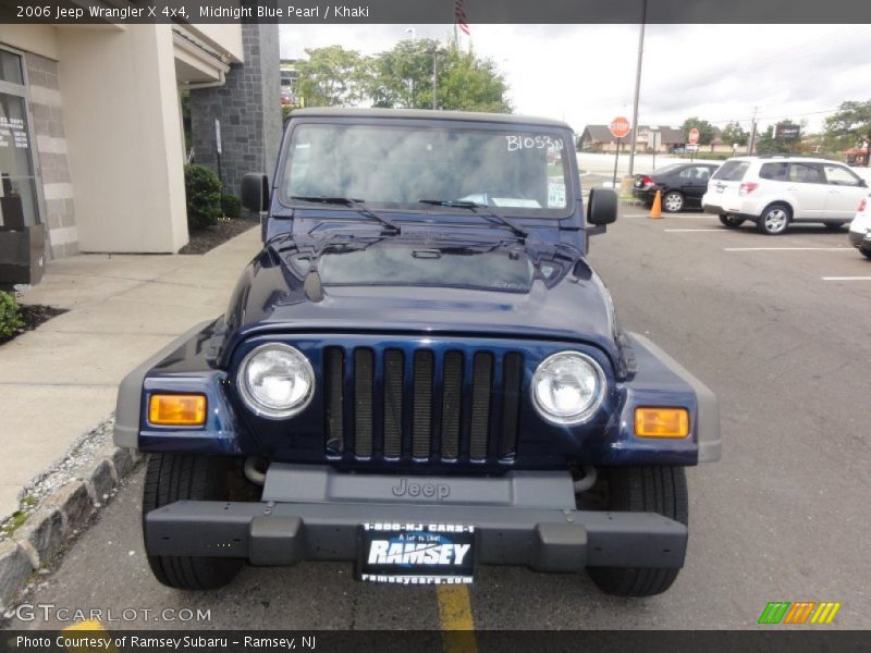 Midnight Blue Pearl / Khaki 2006 Jeep Wrangler X 4x4