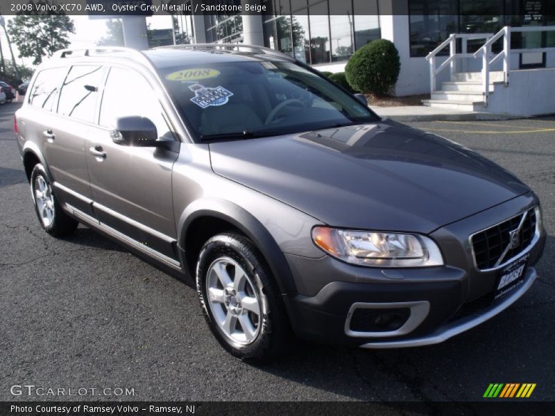 Oyster Grey Metallic / Sandstone Beige 2008 Volvo XC70 AWD