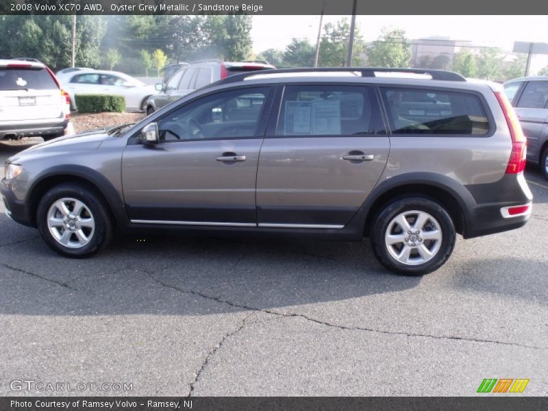 Oyster Grey Metallic / Sandstone Beige 2008 Volvo XC70 AWD