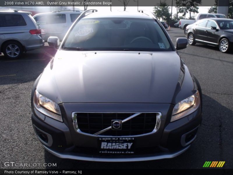 Oyster Grey Metallic / Sandstone Beige 2008 Volvo XC70 AWD