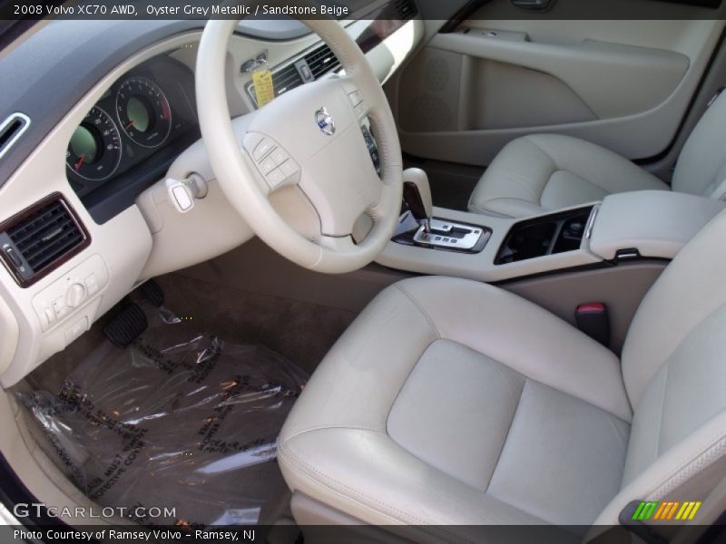 Oyster Grey Metallic / Sandstone Beige 2008 Volvo XC70 AWD