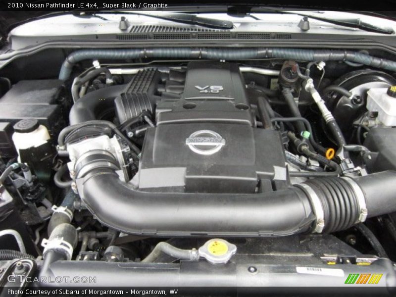  2010 Pathfinder LE 4x4 Engine - 4.0 Liter DOHC 24-Valve CVTCS V6