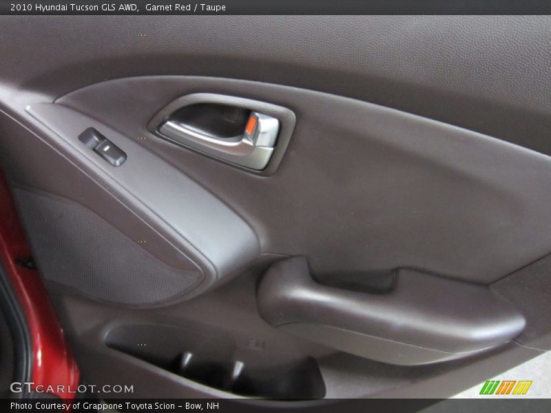 Garnet Red / Taupe 2010 Hyundai Tucson GLS AWD
