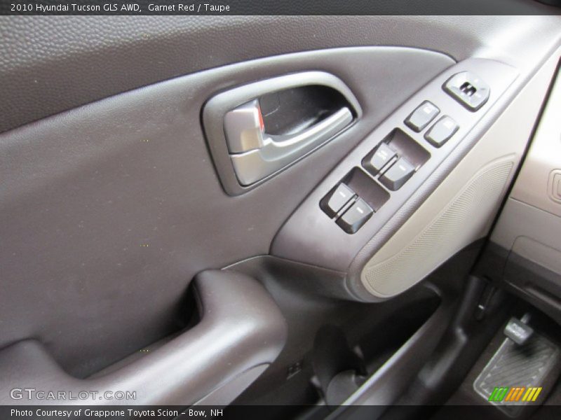 Garnet Red / Taupe 2010 Hyundai Tucson GLS AWD