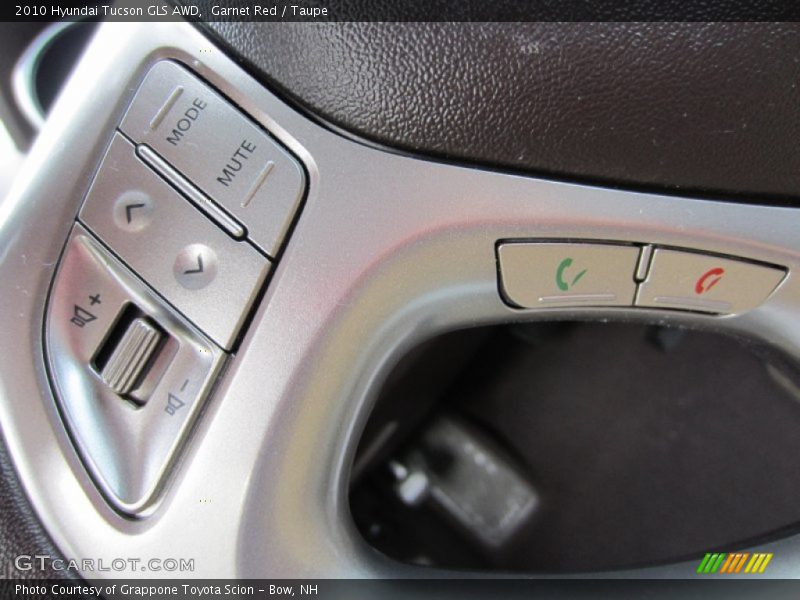 Garnet Red / Taupe 2010 Hyundai Tucson GLS AWD