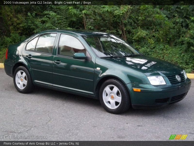 Bright Green Pearl / Beige 2000 Volkswagen Jetta GLS Sedan