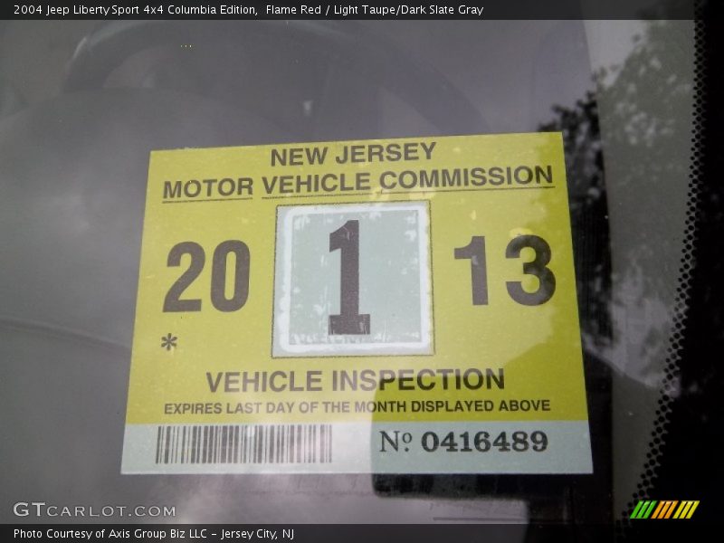 Flame Red / Light Taupe/Dark Slate Gray 2004 Jeep Liberty Sport 4x4 Columbia Edition