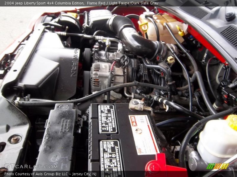 Flame Red / Light Taupe/Dark Slate Gray 2004 Jeep Liberty Sport 4x4 Columbia Edition
