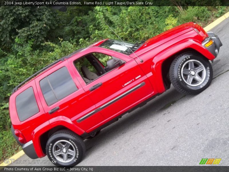 Flame Red / Light Taupe/Dark Slate Gray 2004 Jeep Liberty Sport 4x4 Columbia Edition