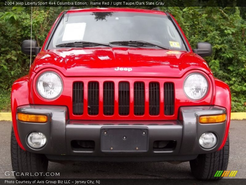 Flame Red / Light Taupe/Dark Slate Gray 2004 Jeep Liberty Sport 4x4 Columbia Edition