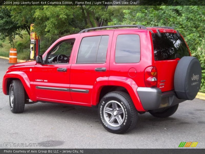 Flame Red / Light Taupe/Dark Slate Gray 2004 Jeep Liberty Sport 4x4 Columbia Edition