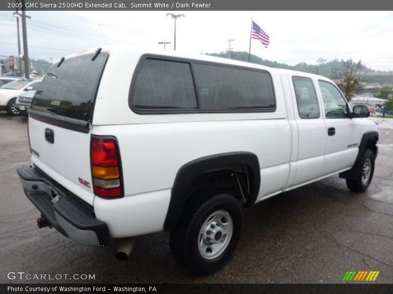 Summit White / Dark Pewter 2005 GMC Sierra 2500HD Extended Cab