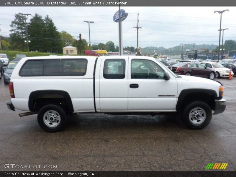 Summit White / Dark Pewter 2005 GMC Sierra 2500HD Extended Cab