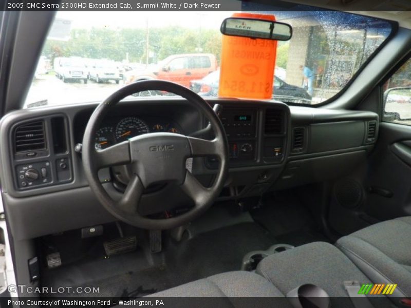 Summit White / Dark Pewter 2005 GMC Sierra 2500HD Extended Cab