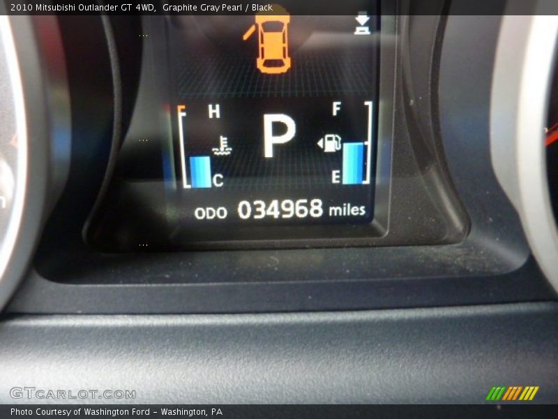 Graphite Gray Pearl / Black 2010 Mitsubishi Outlander GT 4WD