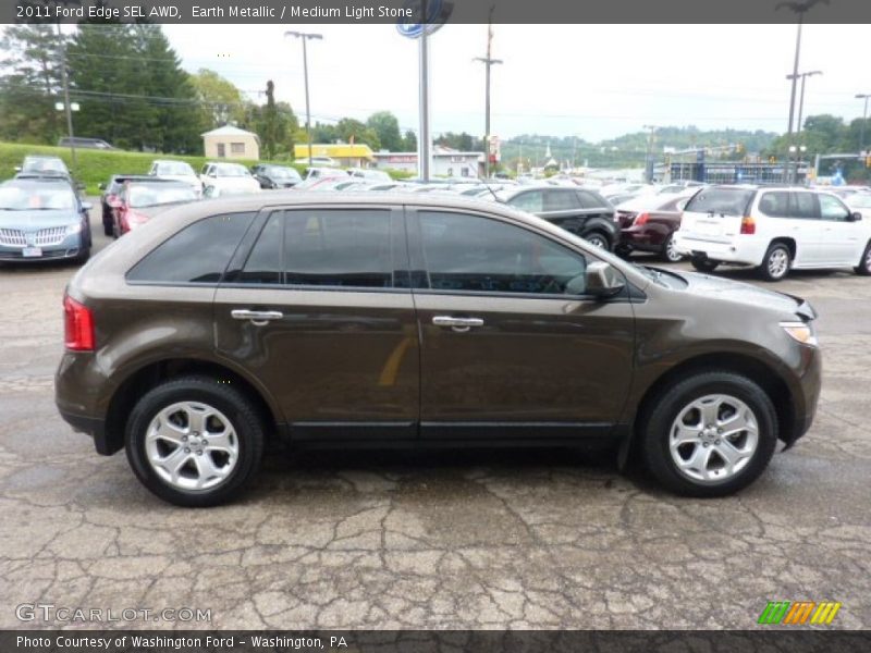 Earth Metallic / Medium Light Stone 2011 Ford Edge SEL AWD