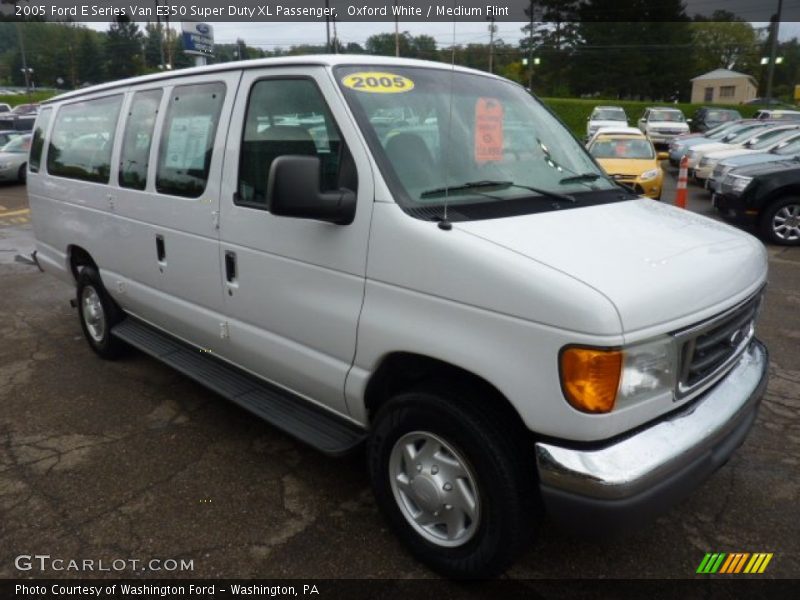 Oxford White / Medium Flint 2005 Ford E Series Van E350 Super Duty XL Passenger