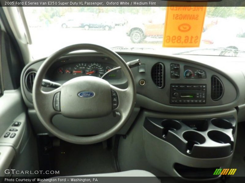 Oxford White / Medium Flint 2005 Ford E Series Van E350 Super Duty XL Passenger