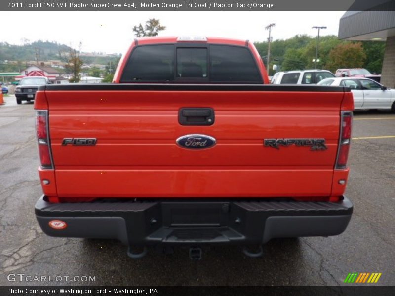  2011 F150 SVT Raptor SuperCrew 4x4 Molten Orange Tri Coat