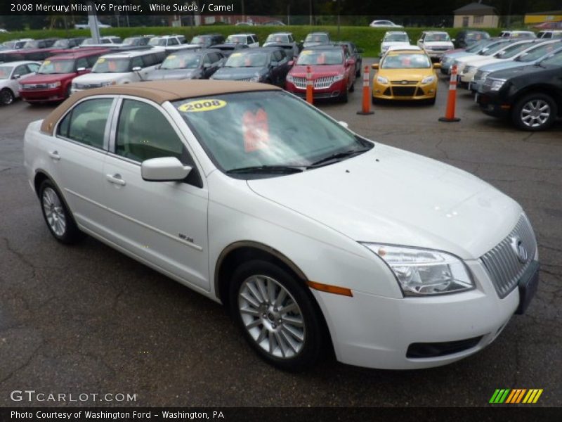 White Suede / Camel 2008 Mercury Milan V6 Premier