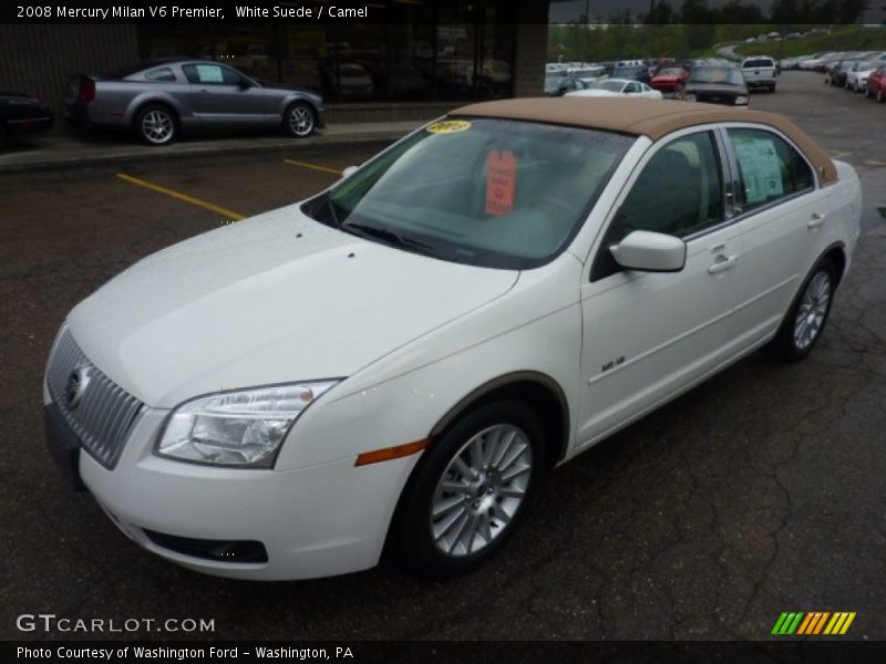 White Suede / Camel 2008 Mercury Milan V6 Premier