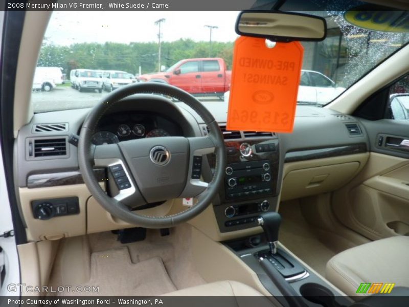 White Suede / Camel 2008 Mercury Milan V6 Premier