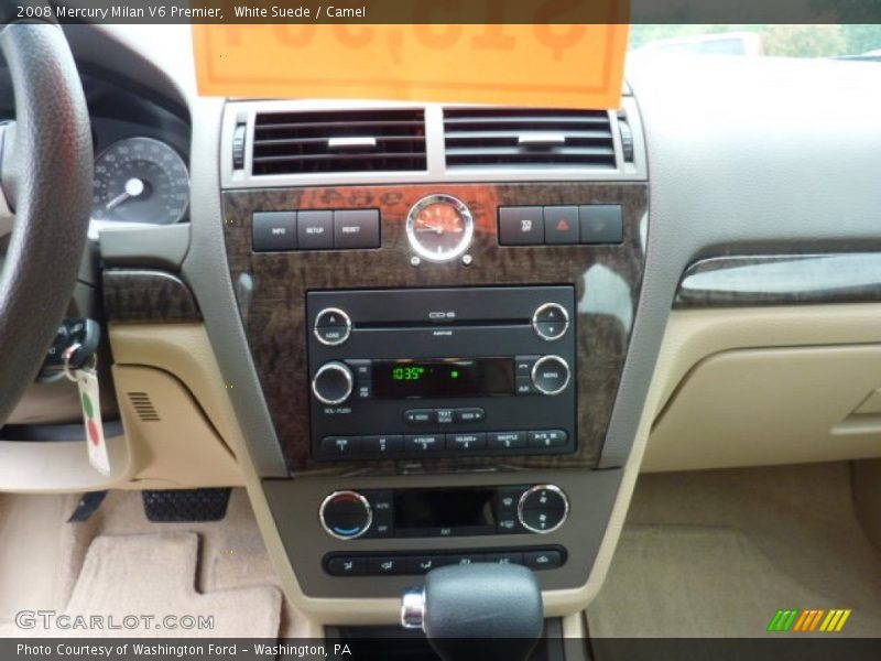 White Suede / Camel 2008 Mercury Milan V6 Premier