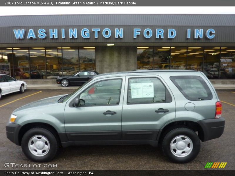Titanium Green Metallic / Medium/Dark Pebble 2007 Ford Escape XLS 4WD