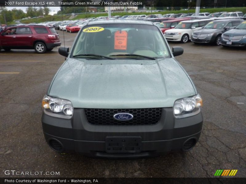 Titanium Green Metallic / Medium/Dark Pebble 2007 Ford Escape XLS 4WD