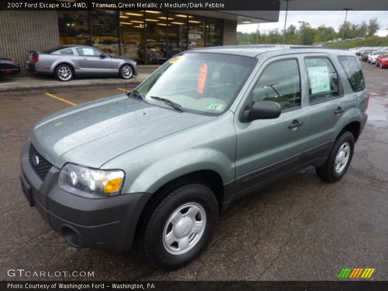 Titanium Green Metallic / Medium/Dark Pebble 2007 Ford Escape XLS 4WD