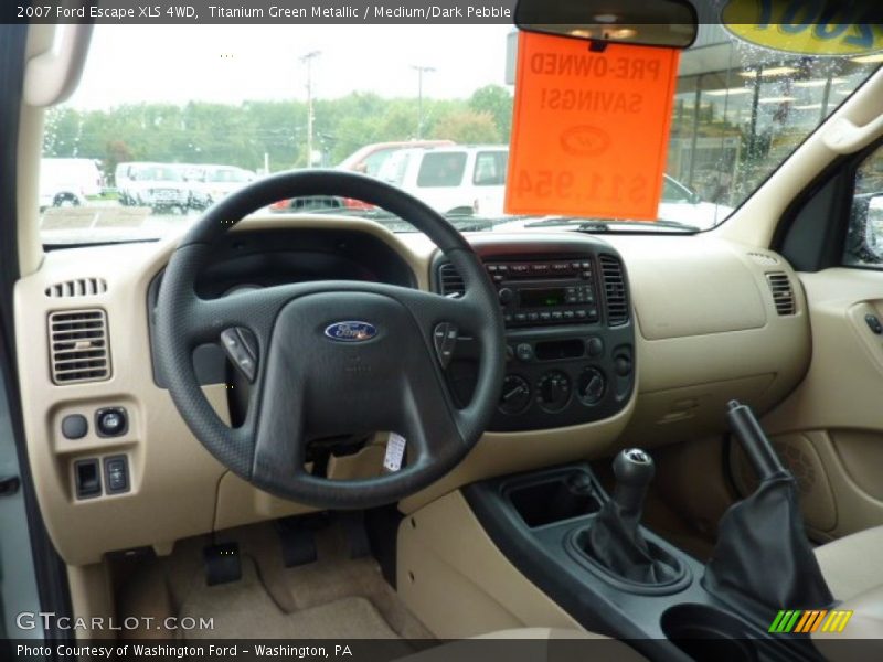 Titanium Green Metallic / Medium/Dark Pebble 2007 Ford Escape XLS 4WD