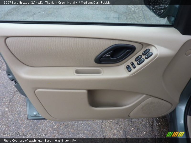 Titanium Green Metallic / Medium/Dark Pebble 2007 Ford Escape XLS 4WD