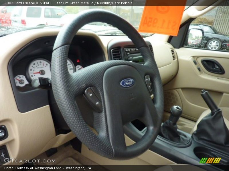 Titanium Green Metallic / Medium/Dark Pebble 2007 Ford Escape XLS 4WD