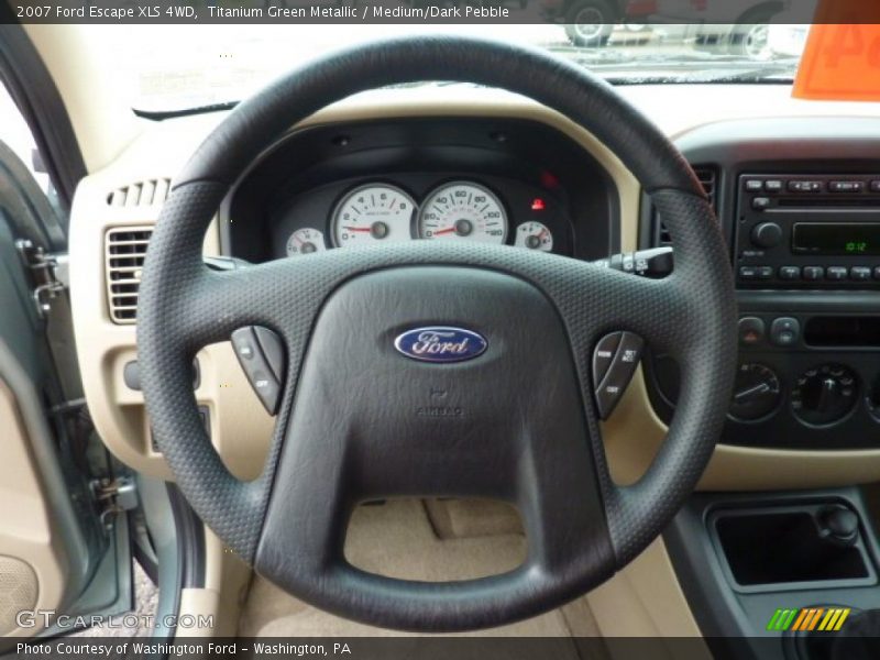 Titanium Green Metallic / Medium/Dark Pebble 2007 Ford Escape XLS 4WD