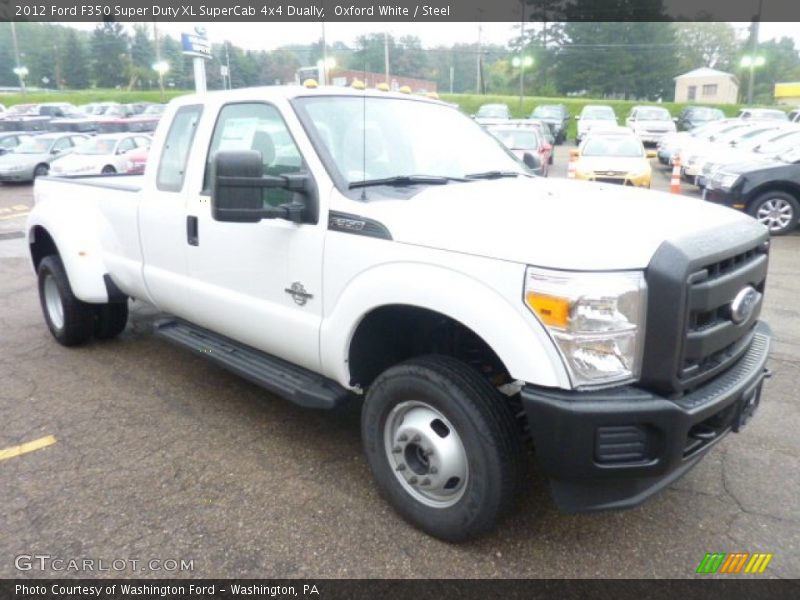 Front 3/4 View of 2012 F350 Super Duty XL SuperCab 4x4 Dually