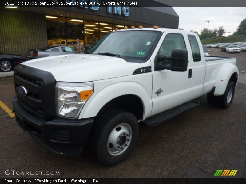 Oxford White / Steel 2012 Ford F350 Super Duty XL SuperCab 4x4 Dually