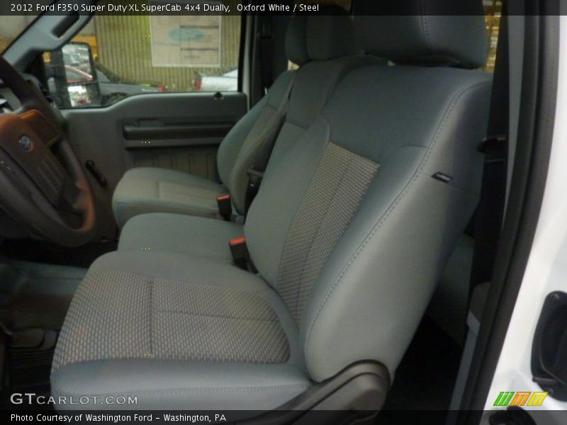  2012 F350 Super Duty XL SuperCab 4x4 Dually Steel Interior
