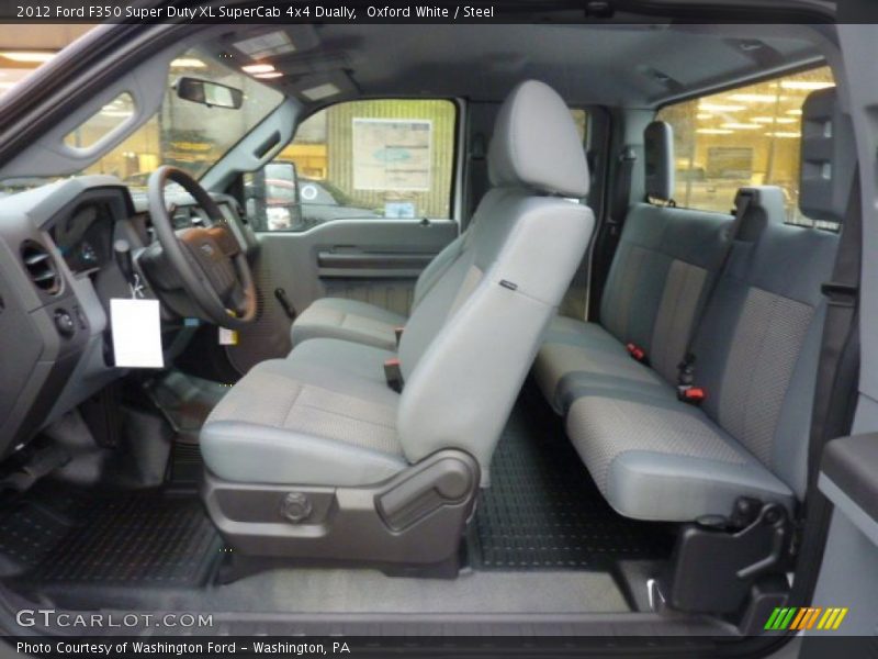  2012 F350 Super Duty XL SuperCab 4x4 Dually Steel Interior
