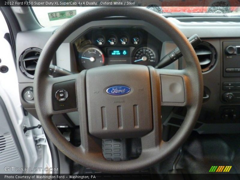  2012 F350 Super Duty XL SuperCab 4x4 Dually Steering Wheel