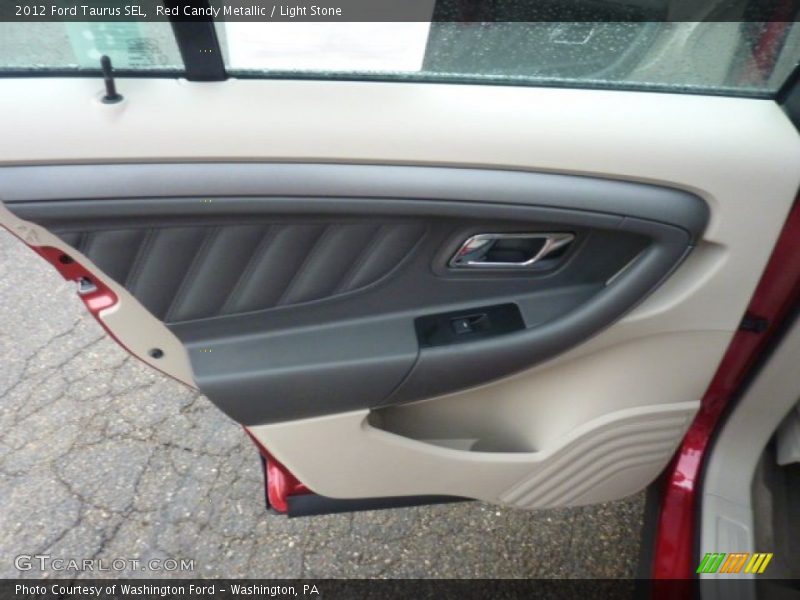 Red Candy Metallic / Light Stone 2012 Ford Taurus SEL